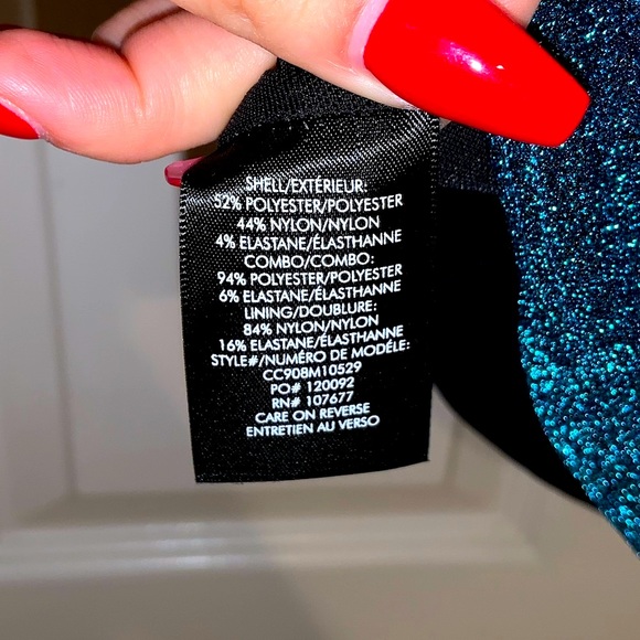 Alice & Olivia Inka Fitted Mini Dress in dark turquoise ––NWT - Picture 16 of 17